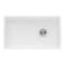 Ruvati 30"Farmhouse Offset Drain Kitchen Sink Sgl Bowl White, Right Drain RVL2018WR - alternate 6